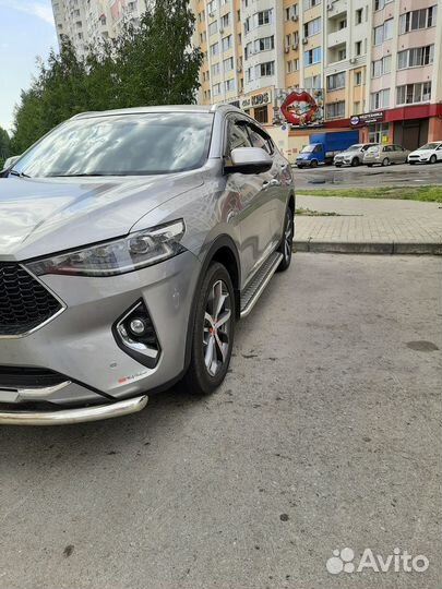 Пороги и защита переднего бампера