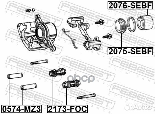 Поршень суппорта chrysler sebring 01-06 пер. 20