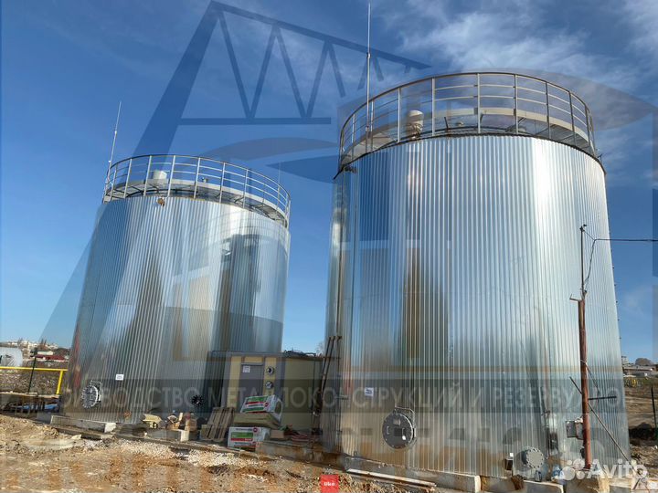 Рвс-700/1000/1590/2000 м3 Резервуары вертикальные