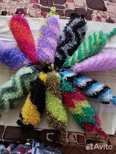 Мочалки ручной вязки