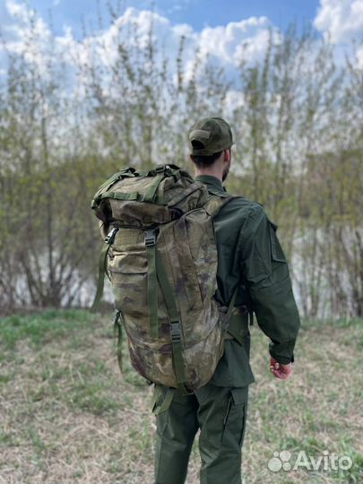 Тактический/ туристический рюкзак 70 литров мох