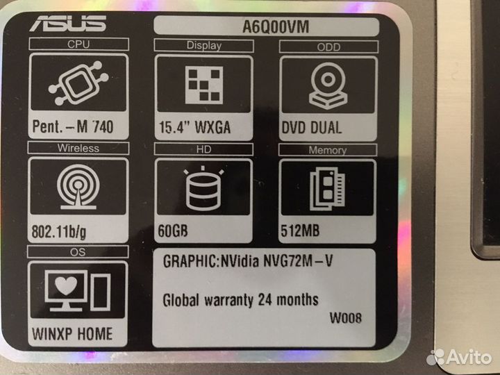 Ноутбук asus