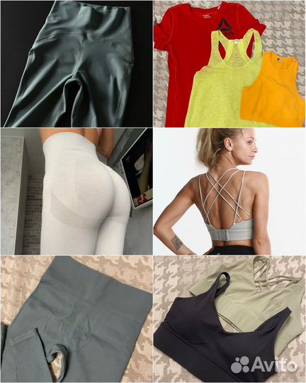 Спортивные вещи леггинсы шорты топ
