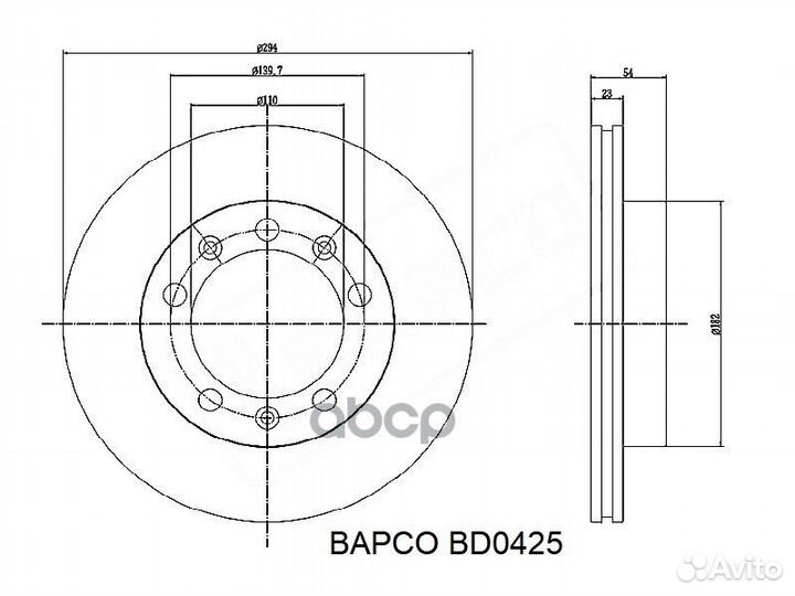 Диск тормозной UAZ hunter/patriot/31512 перед