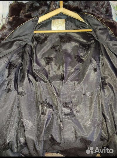 Шуба норковая с капюшоном 42 44