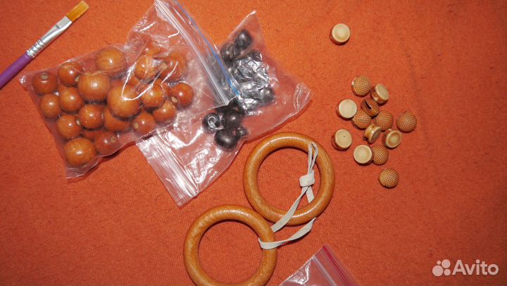 Бусины, бисер, фурнитура