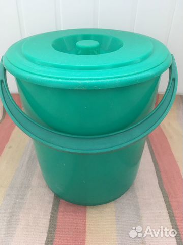 Ведро пластиковое с крышкой 10л