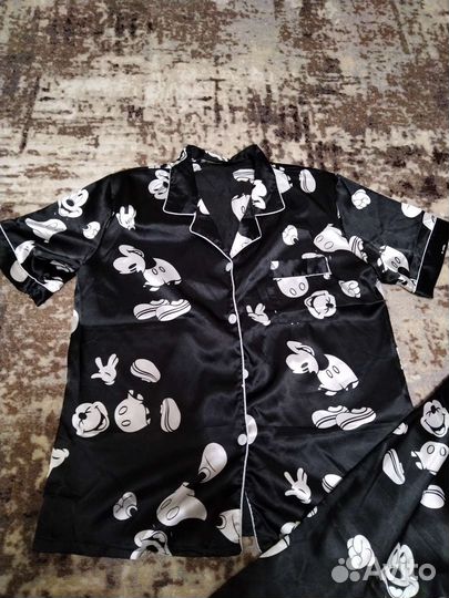 Пижама шелковая