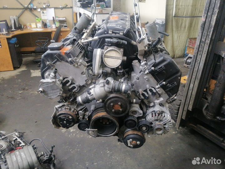 Мотор с навесным на бмв х5 4.8