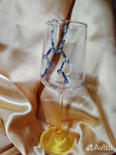 Серьги авторские вечерние