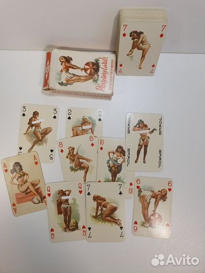 Игральные пластиковые карты PIN-UP 70-80-е