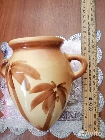 Амфора ваза керамическая