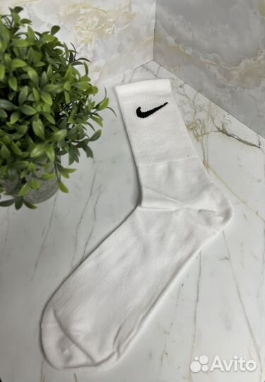 Носки nike новые белые длинные