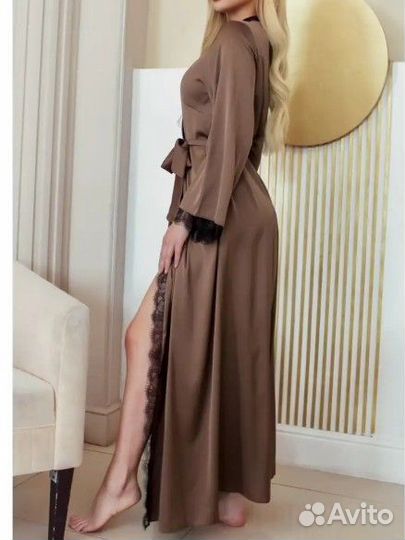 Шёлковый халат новый 42 44 Emili Brand