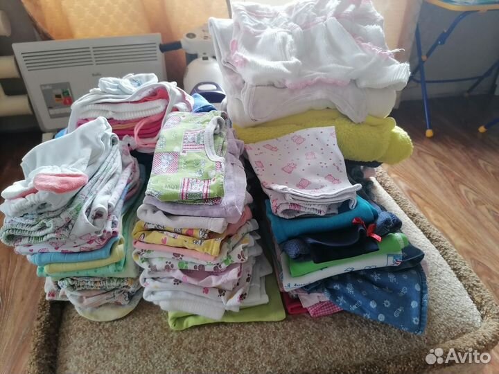 2 пакета вещей для девочки с 56 по 74 размер