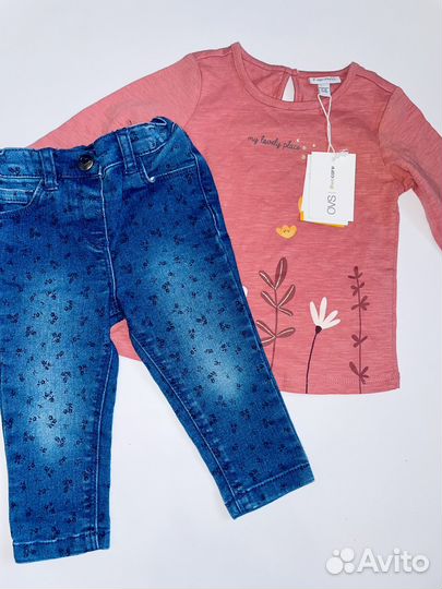 Рост 74-80 Летняя одежда для девочки пакетом