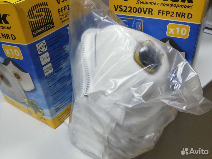 Респиратор Спиротек VS2200VR FFP2 с клапаном