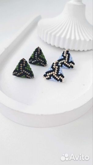 Серьги из бисера