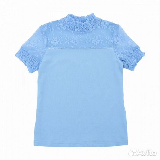 Школьная форма. Синий сарафан + кардиган и блузка