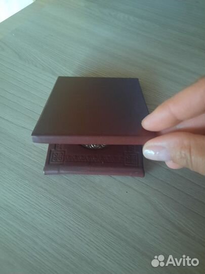 Плакетка из серебра,дорожный складень