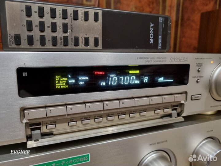 Тюнер Sony st-s333esa (fm 87.5-108.0MHz) + пульт