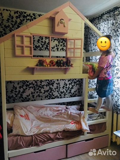 Детская кровать от 3 лет с бортиками с матрасами