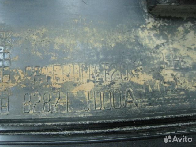 Молдинг двери задней левой Nissan Qashqai J10