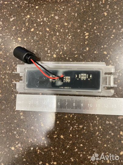 Подсветка номера Renault Logan Sandero