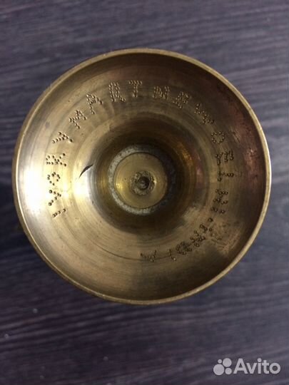 Ваза, Индия, Латунь, клеймо, эмаль, резьба, СССР