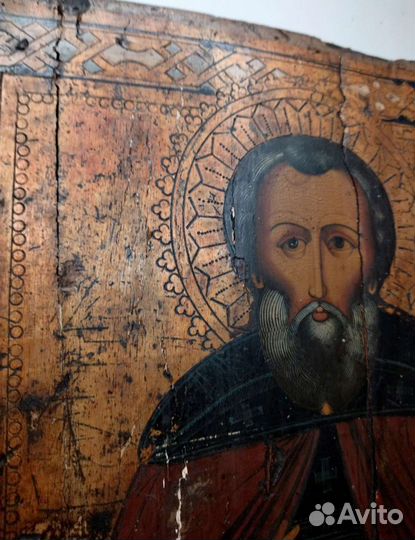 Икона преподобного Макария 19 век