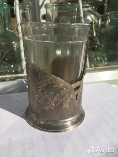 Подстаканник серебро 875 пробы