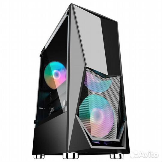 Корпус 1stplayer DK-3 TG Black DK-3-BK-3G6