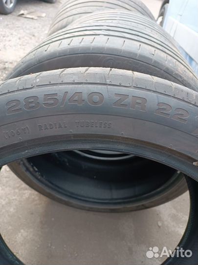 Continental ContiSportContact 5P 285/40 R22 и 325/35 R22 110Y