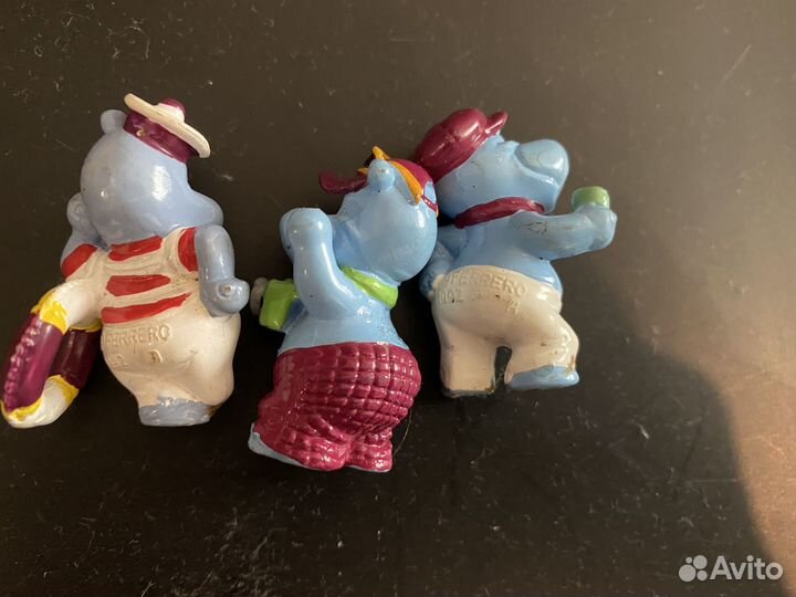 Игрушки из киндера бегемотики из 90х
