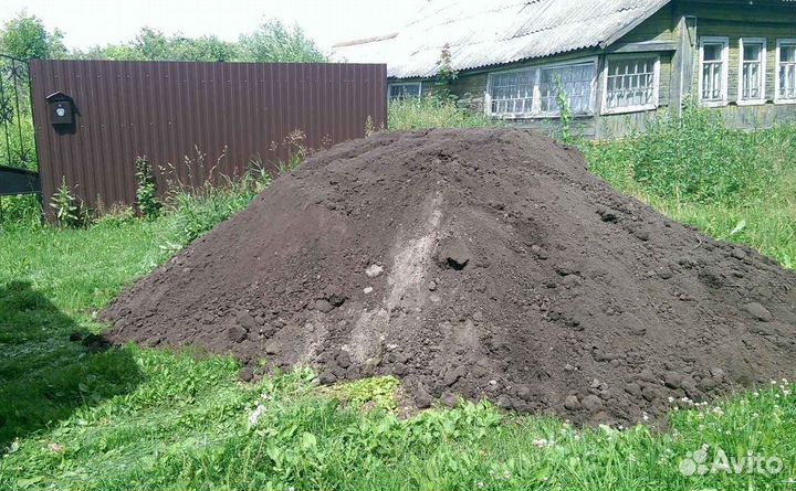 Чернозём, земля, перегной, грунт. 6 куб.м ЗИЛ