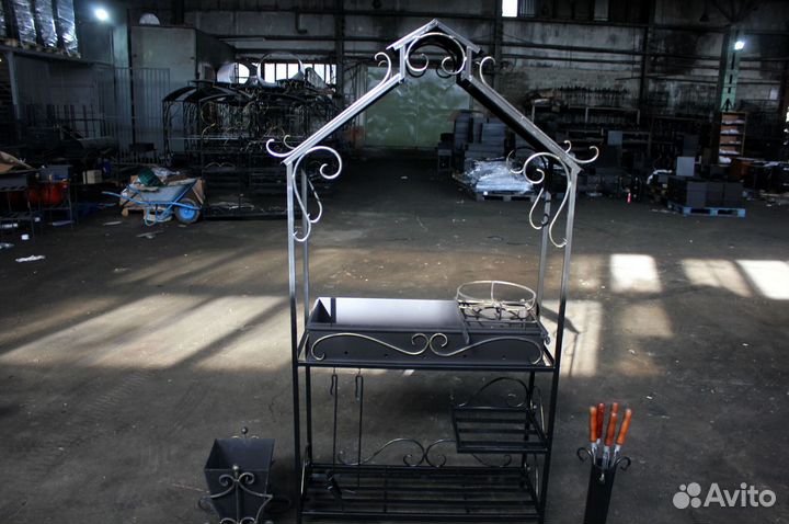 Мангал с крышей