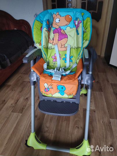 Стульчик для кормления chicco polly 2 в 1