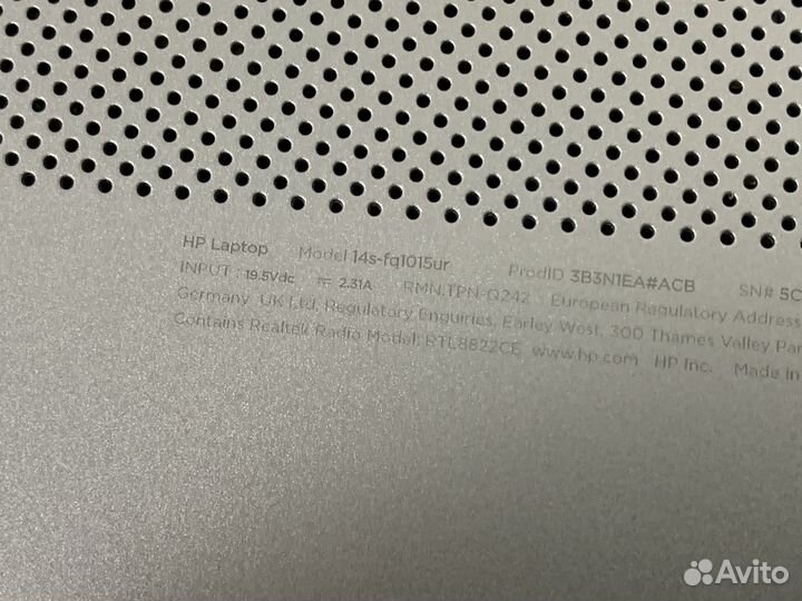 Ноутбук hp Ryzen 5