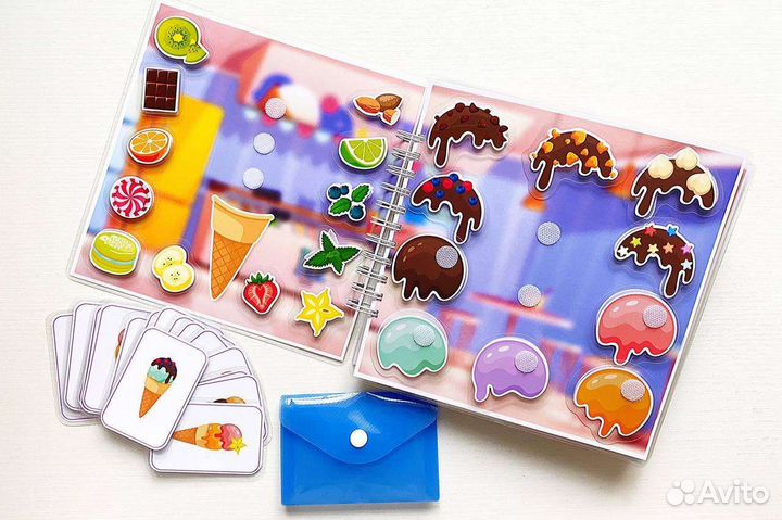 Книжка на липучках для девочек