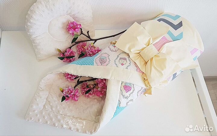 Детское одеяло конверт на выписку