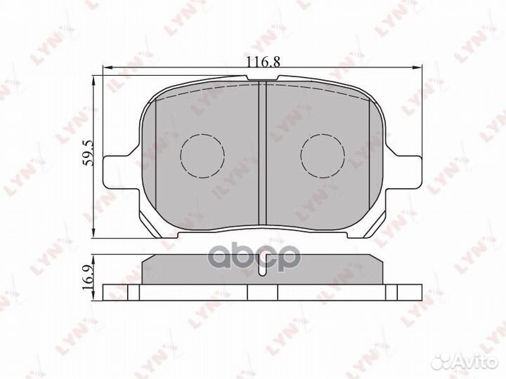 Колодки тормозные передние lexus RX300 (AKE) 01