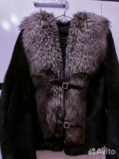Шуба чернобурки норка 46 48
