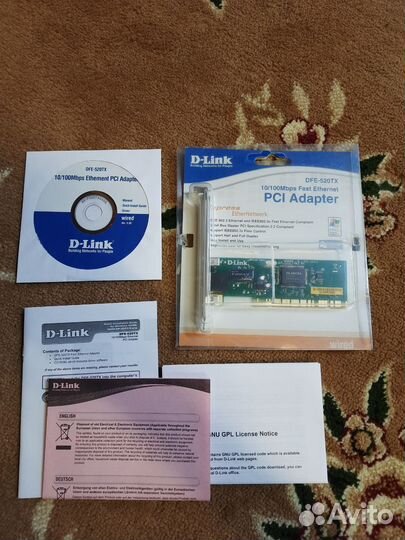 PCl адаптер d-link DFE-520TX