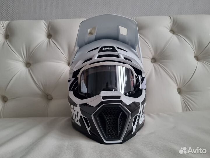 Blасk White Эндуро шлем Leatt 7.5 2023 2206