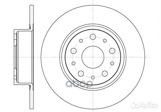 Диск тормозной Alfa 166 Lancia Kappa 645700 Ro