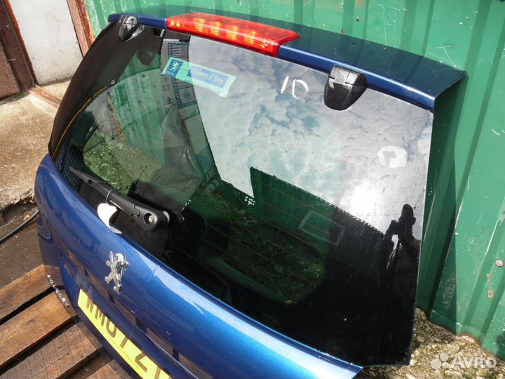 Крышка багажника в сборе Пежо 207 универсал синяя