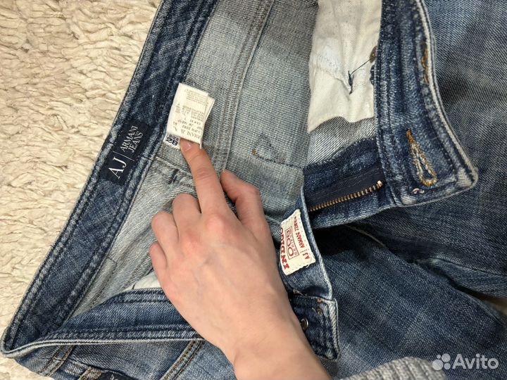 Джинсы клеш armani jeans