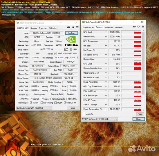 MSI GTX 1060 6GB Gaming X