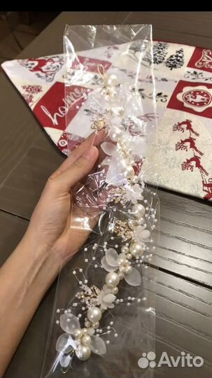 Свадебная веточка в прическу