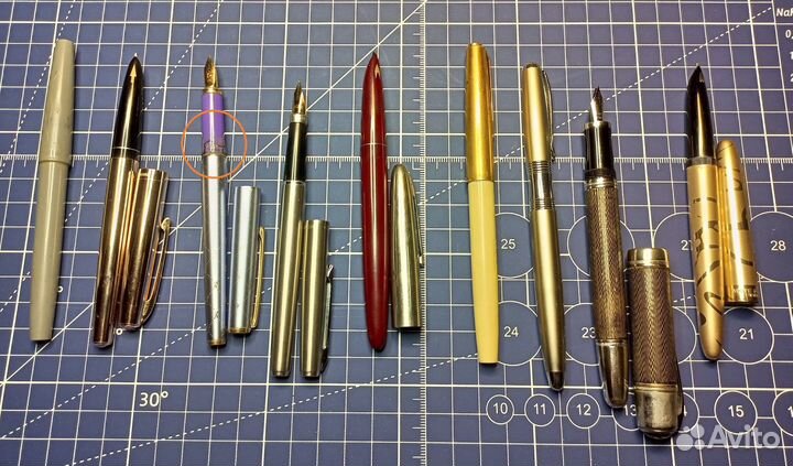 Перьевые авторучки набором
